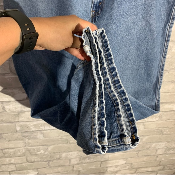 Vintage Levi's 540 Men's 40x30 Brown Tab Relaxed 90's Straight Leg Jean  Cotton - Picture 6 of 11